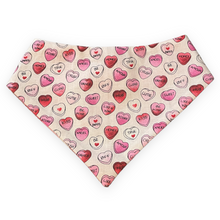 Load image into Gallery viewer, Heart Candy Plaid Dog Bandana
