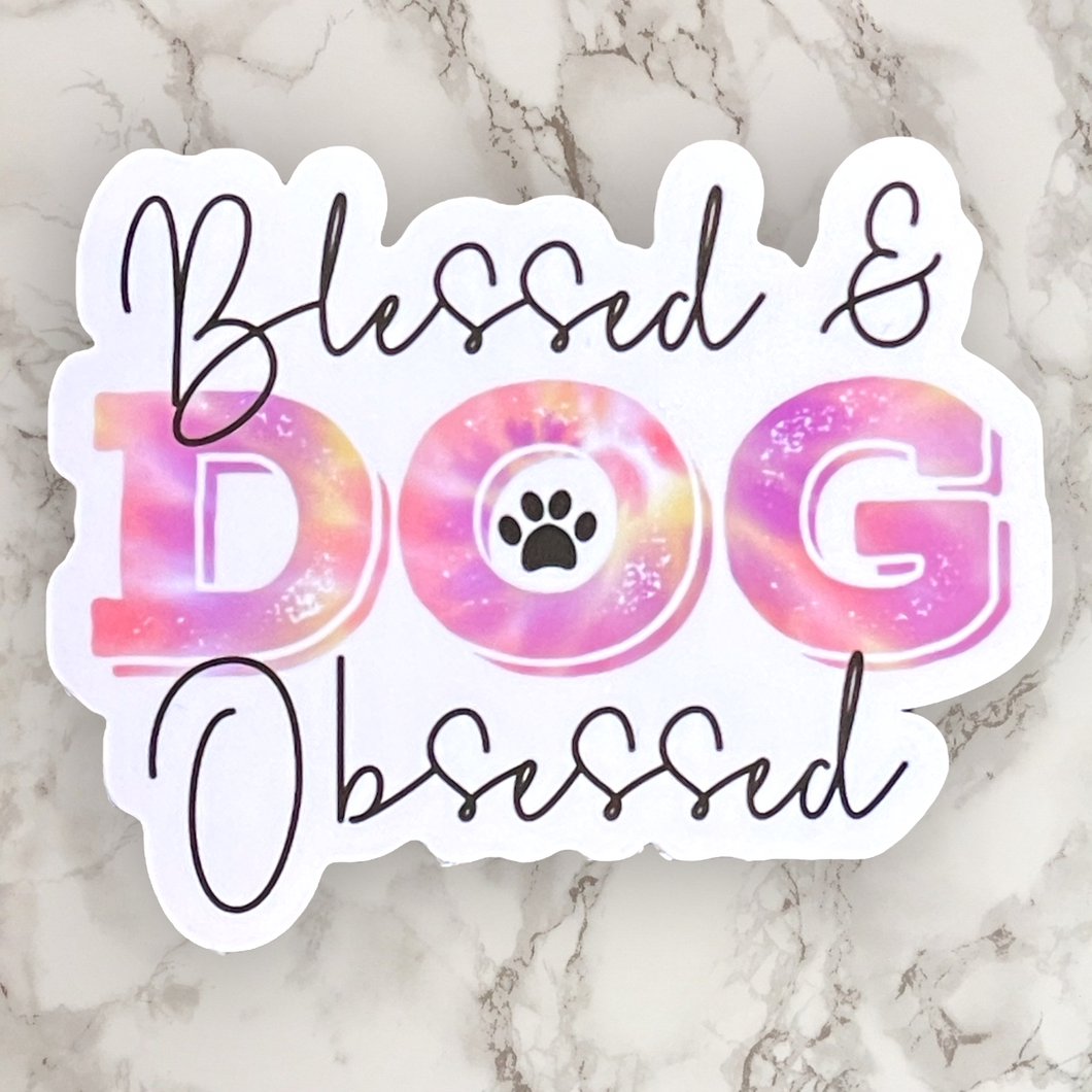 Blessed & Dog Obsessed Sticker