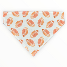 Load image into Gallery viewer, Watercolor Football Dog Bandana
