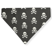 Load image into Gallery viewer, Skull and Bones Dog Bandana
