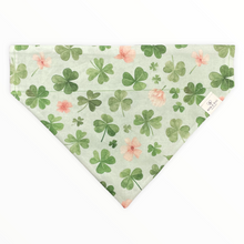 Load image into Gallery viewer, Clovers and Florals Dog Bandana
