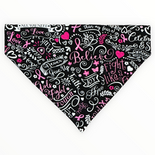 Load image into Gallery viewer, Breast Cancer Awareness Dog Bandana
