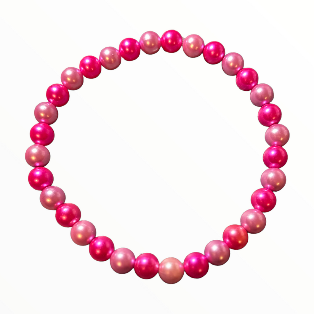 Pretty in Pink Bead Necklace