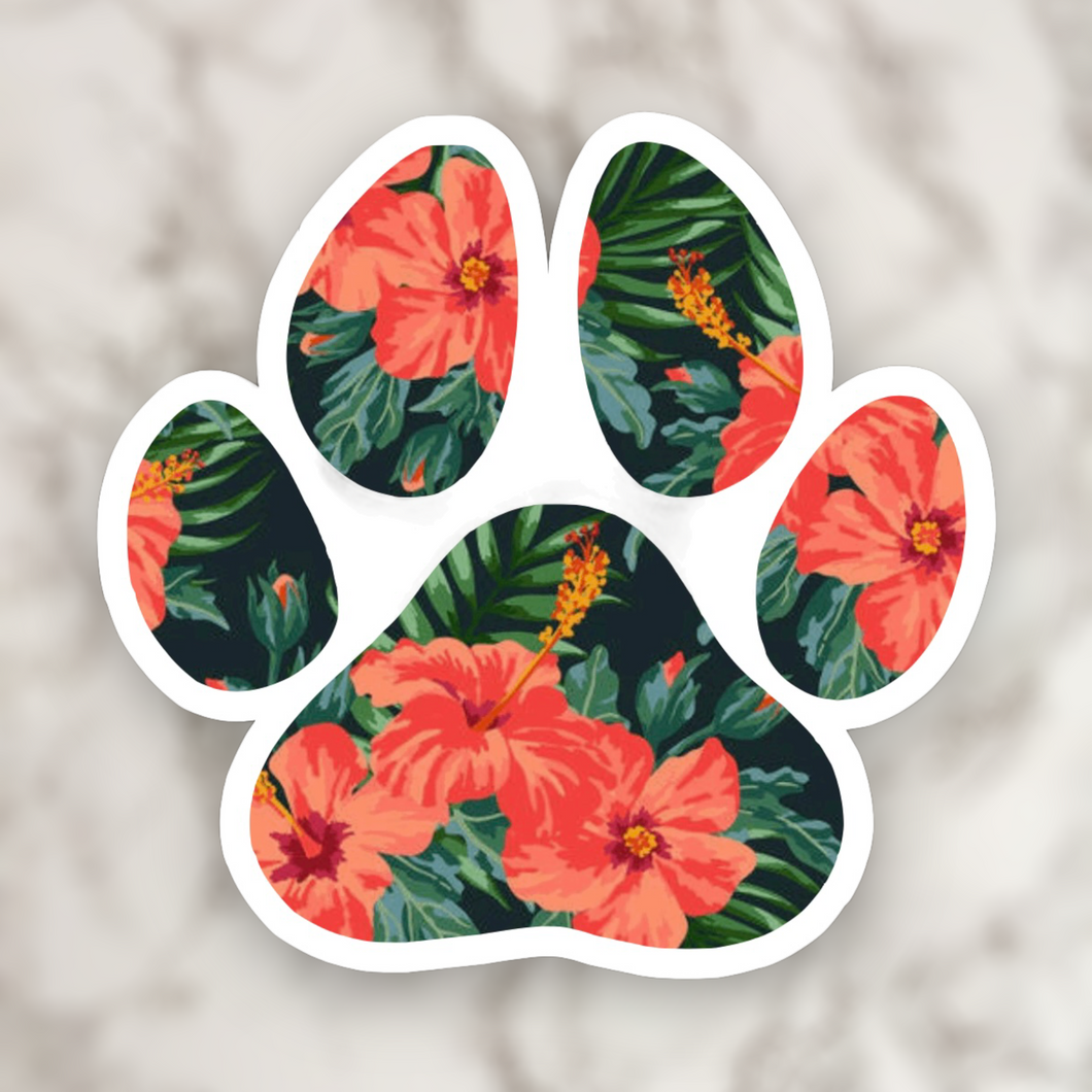 Paw Print Hawaii Magnet