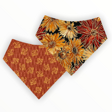 Load image into Gallery viewer, Floral Gold Leaf Dog Bandana
